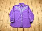 Vintage 1980s Bob Mackie Western Style Button Up Shirt