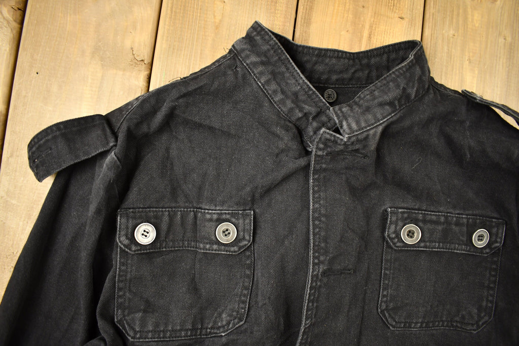 Vintage 1990s Tripp NYC Goth Style Button Up Jacket  Biker Jacket  NYC Streetwear  Vintage Tripp  Gothic