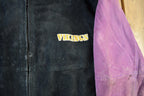 Vintage 1990's Minnesota Vikings Jeff Hamilton Suede Leather Letterman Jacket Mens Large