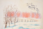 Vintage 1994 Red Willow Country Scene Graphic Print Crewneck Sweatshirt Men's L