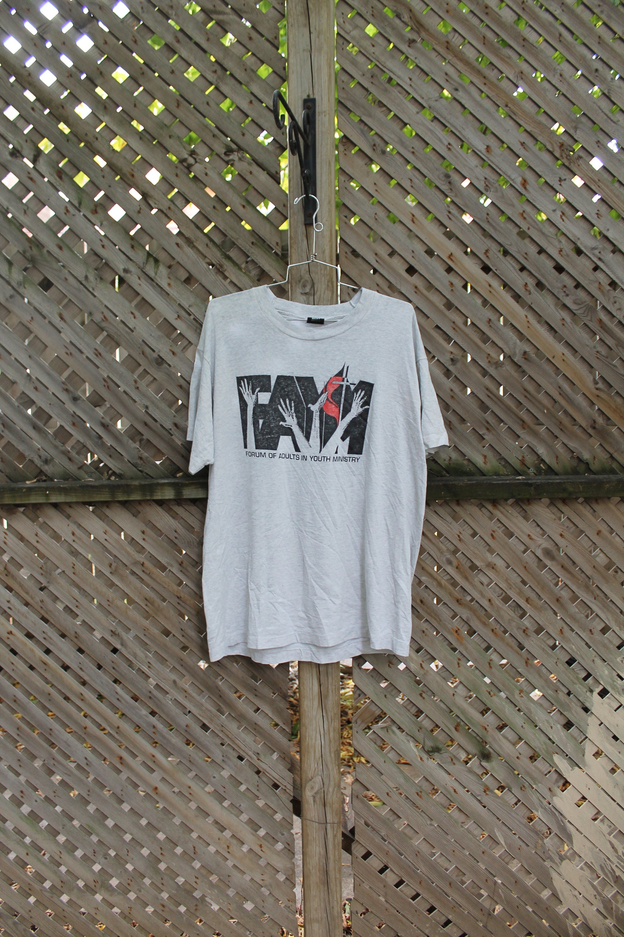 Vintage 1990s FAYM Forum Of Adults In Youth Ministry Graphic T Shirt