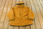 Vintage 1990s Limited Collection Lined Hooded Full Zip Light Jacket Men's L / Preppy Fashion / Outerwear / Parka / Streetwear