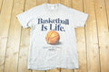 Vintage 1990s Basketball Is Life Souvenir T-Shirt Mens M