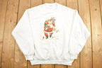 Vintage 1990s Father Christmas Graphic Crewneck Sweatshirt