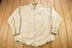 Vintage 1990s Heavy Weight Carhartt Paint Splattered Button Up Shirt