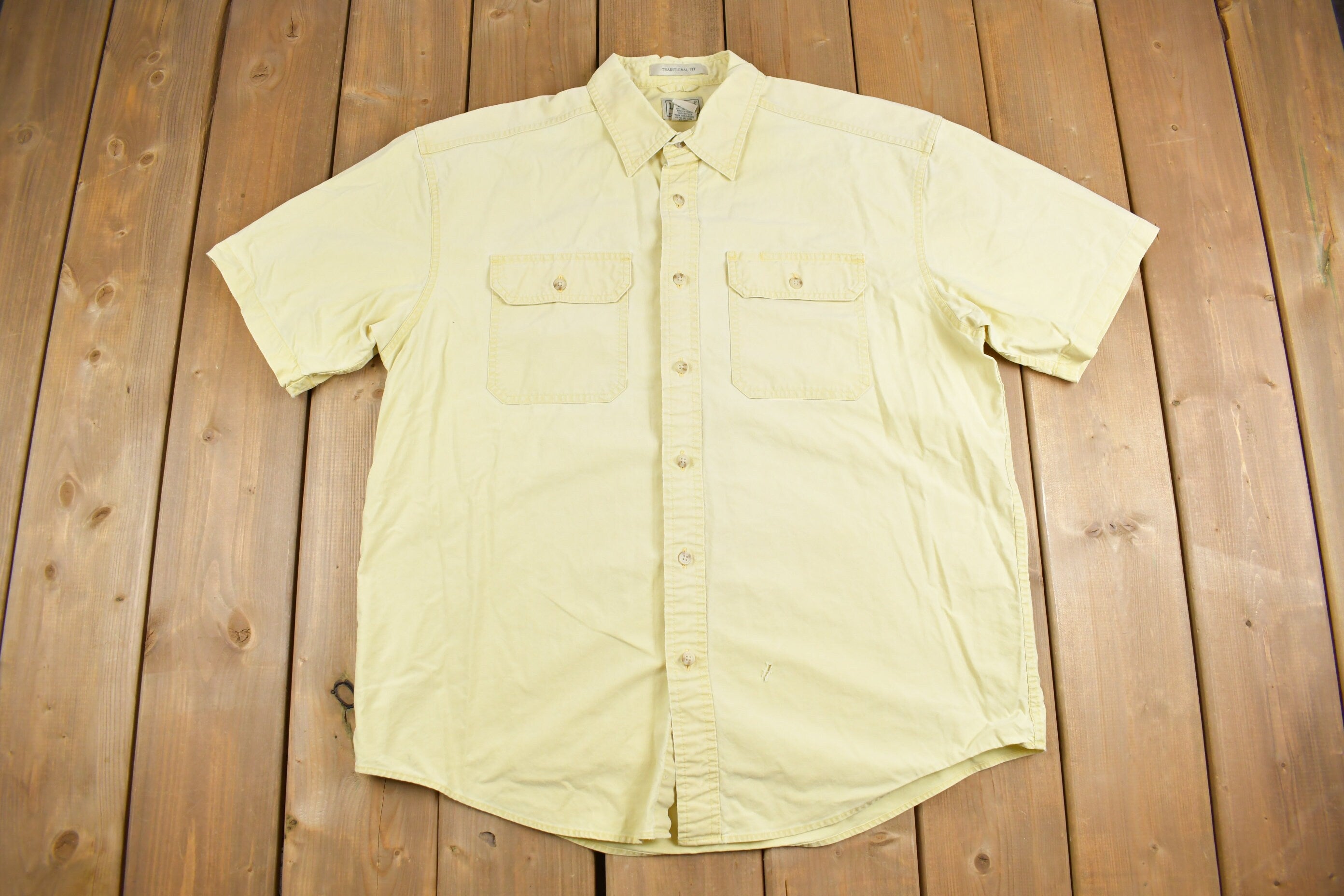 Vintage 1990s L.L. Bean Blank Button Up Shirt