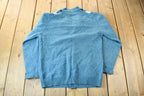 Vintage 1980s Calenzo Lambs Wool Knit Cardigan Sweater