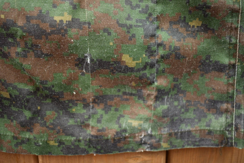 Vintage Military Zip Up Digital Camo Shirt