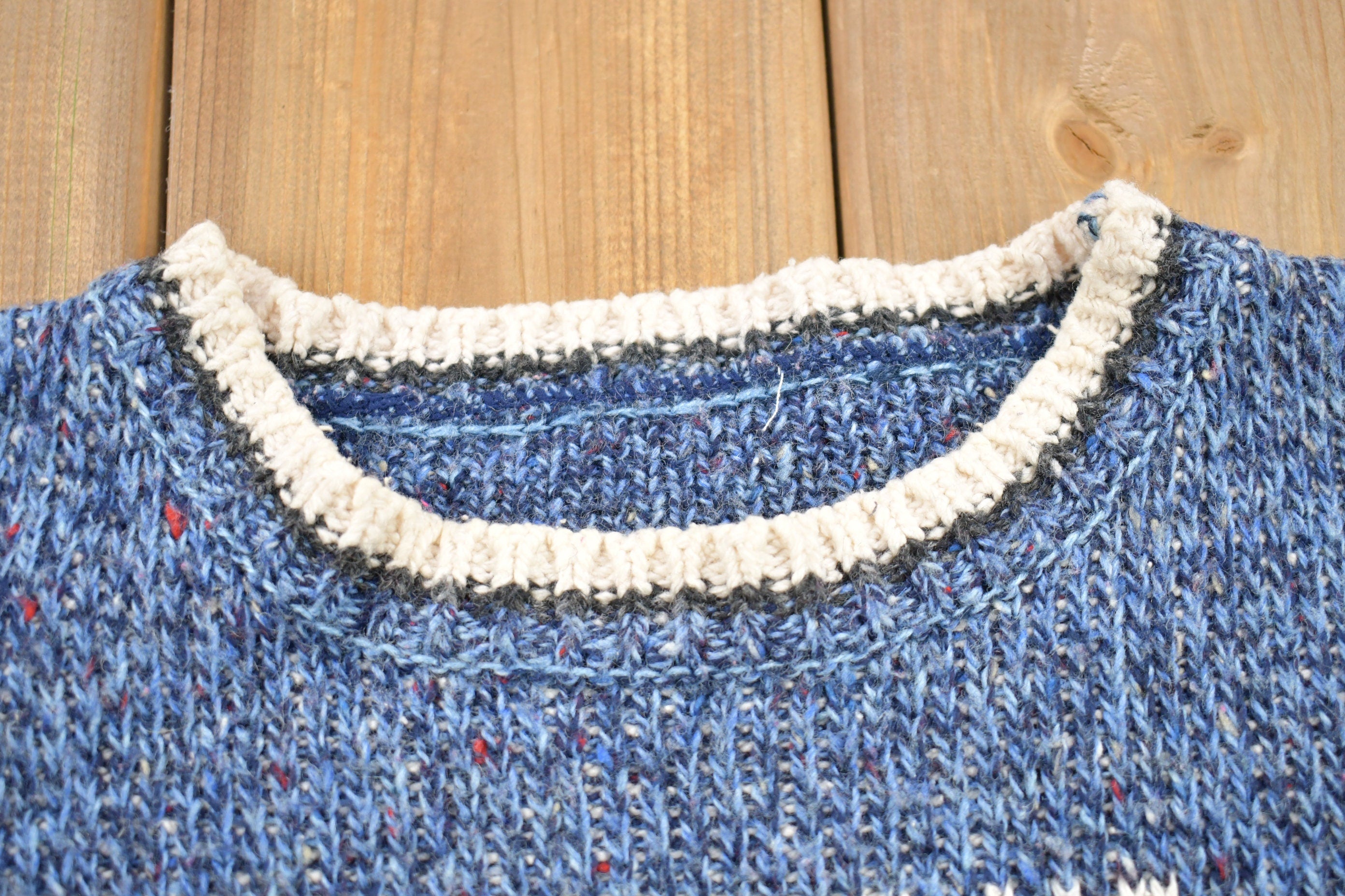 Vintage 1990s Knitted Crewneck Sweater