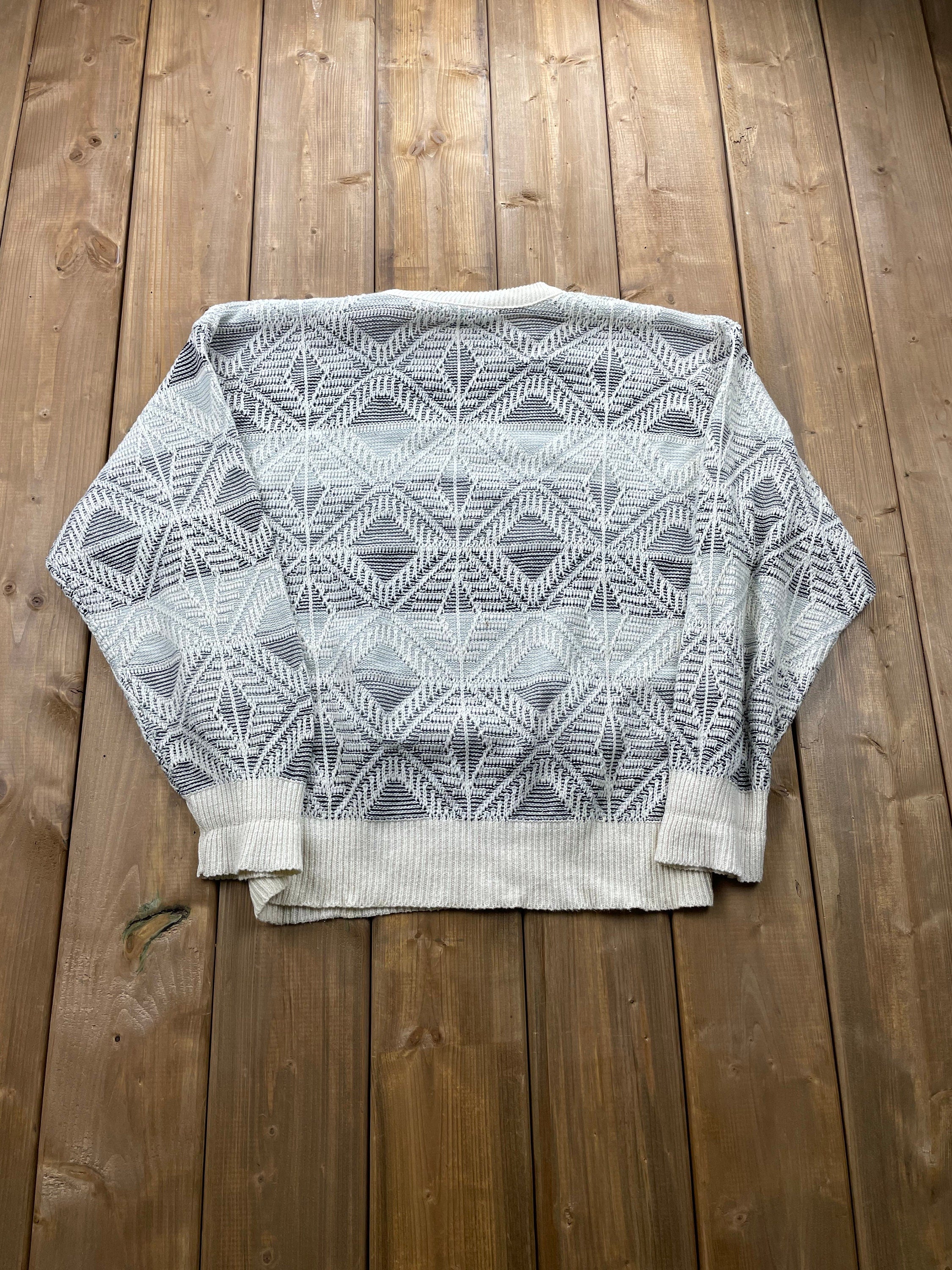 Vintage 1990's Knitted Sweater , Made In USA