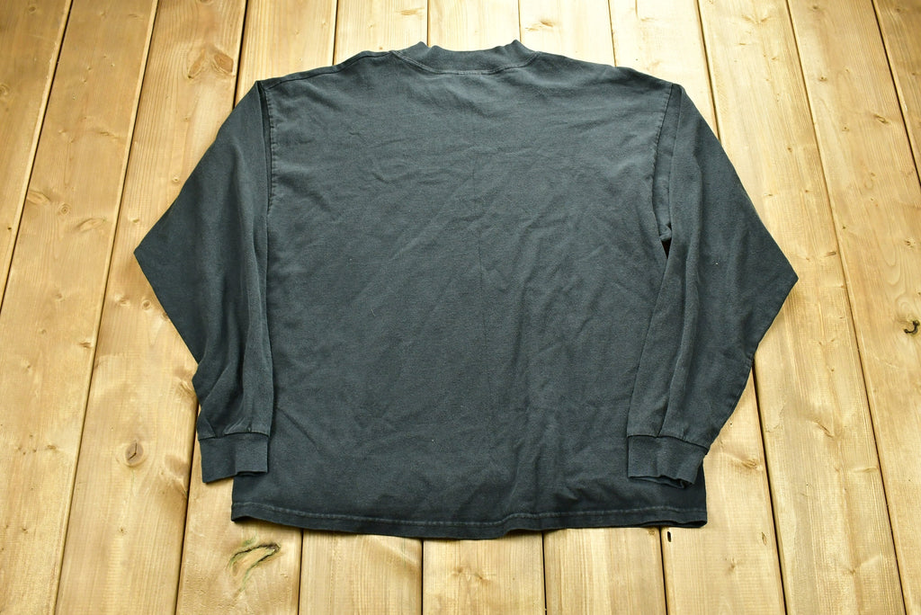 Vintage 1990's Panther Embroidered Blank Mockneck Shirt