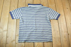 Vintage 1990s LL Bean Striped Button Up Polo Style Shirt