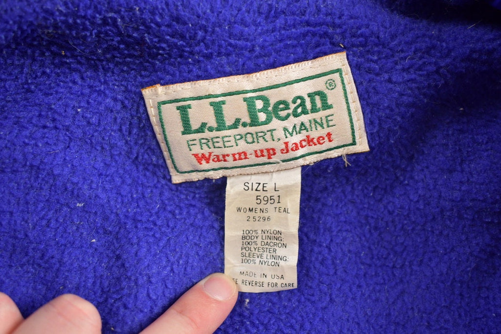 Vintage 1980s LL Bean Warm Up Windbreaker Jacket