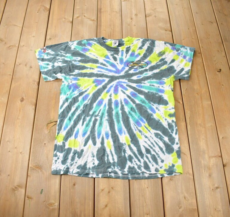 Vintage 1990s Gorilla Diver Tye Dye T-Shirt Made In USA