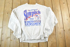 Vintage 1996 Slow Pitch Baseball Beer Crewneck Sweatshirt Mens L