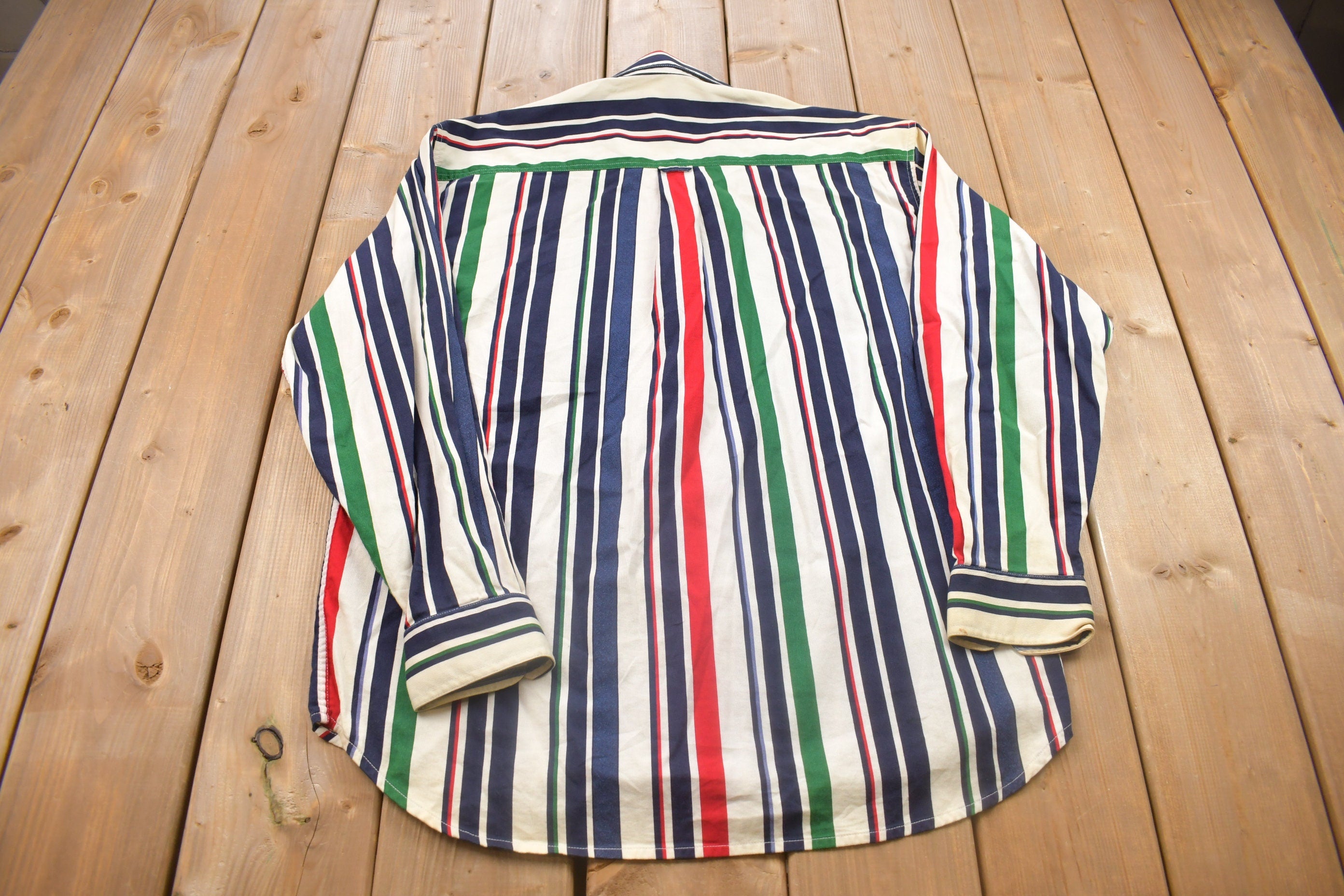 Vintage 1990s Enro Striped Button Up Shirt