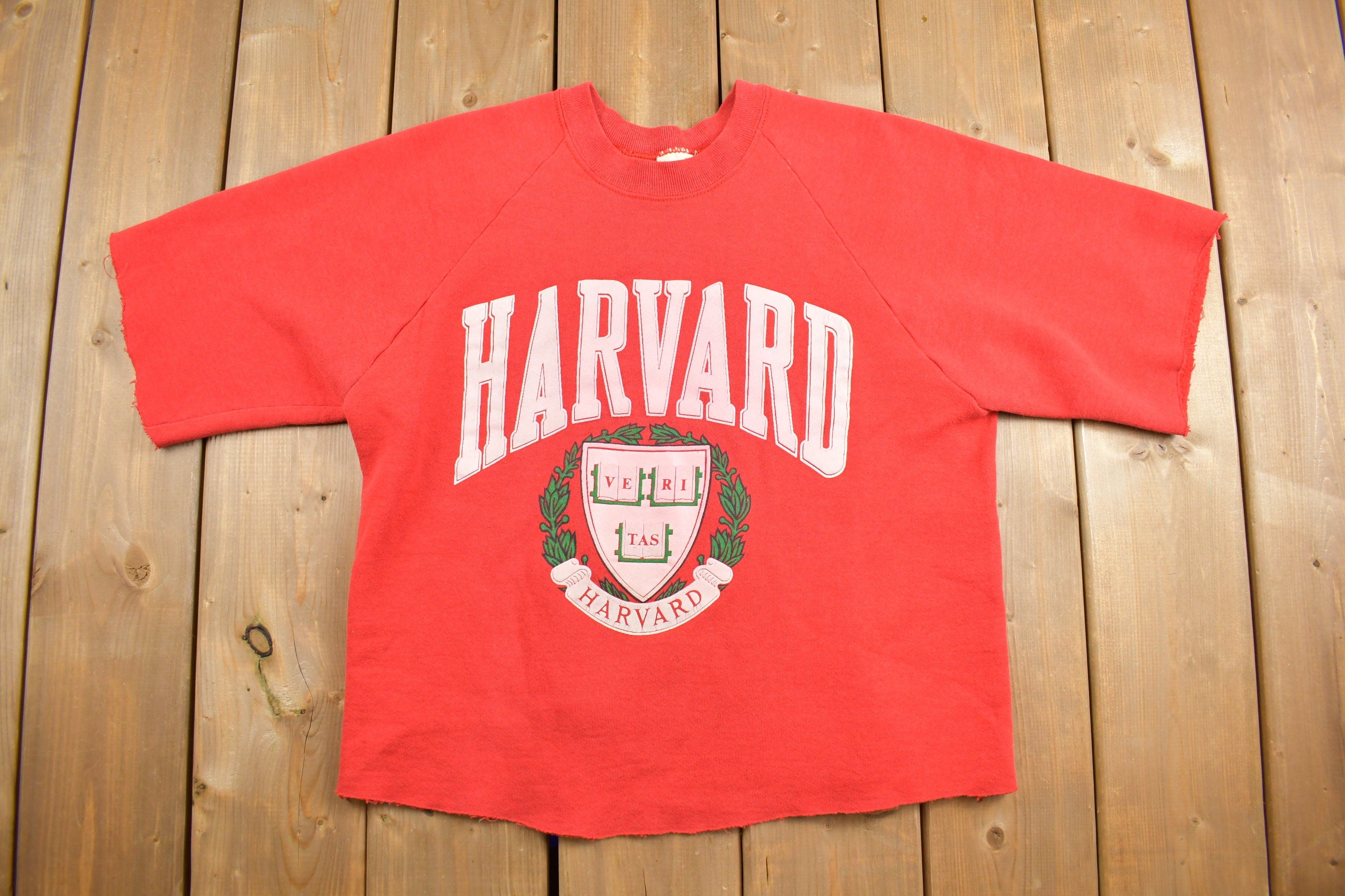 Vintage 1980s Harvard University Raglan Crewneck Sweater