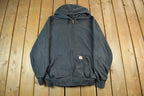 Vintage 2000s Distressed Carhartt Zip Up Hoodie Men's Large Tall