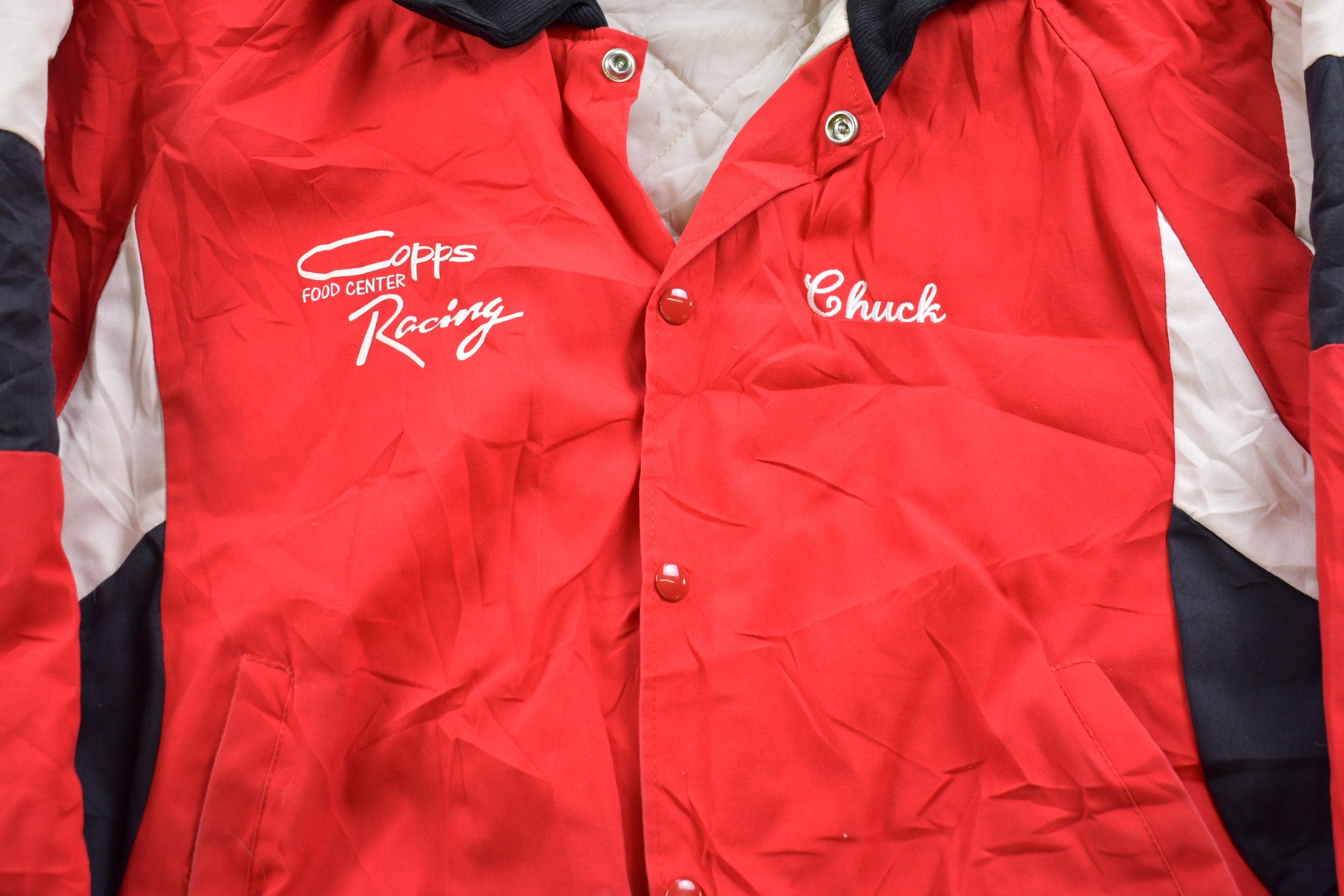 Vintage 1980s North Trail Copps Racing Windbreaker Jacket