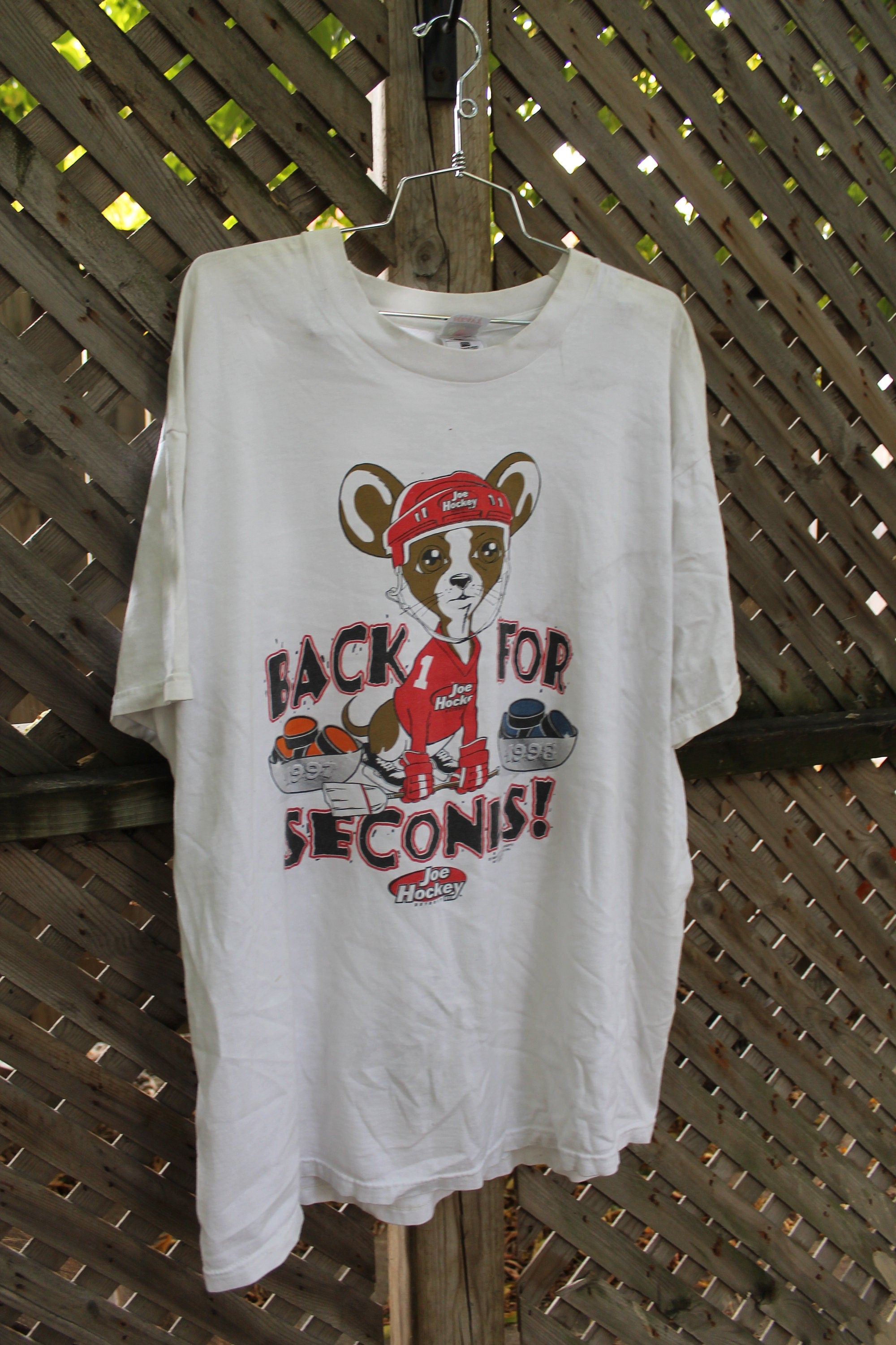 Vintage 1998 Joe Hockey Back For Seconds! T Shirt