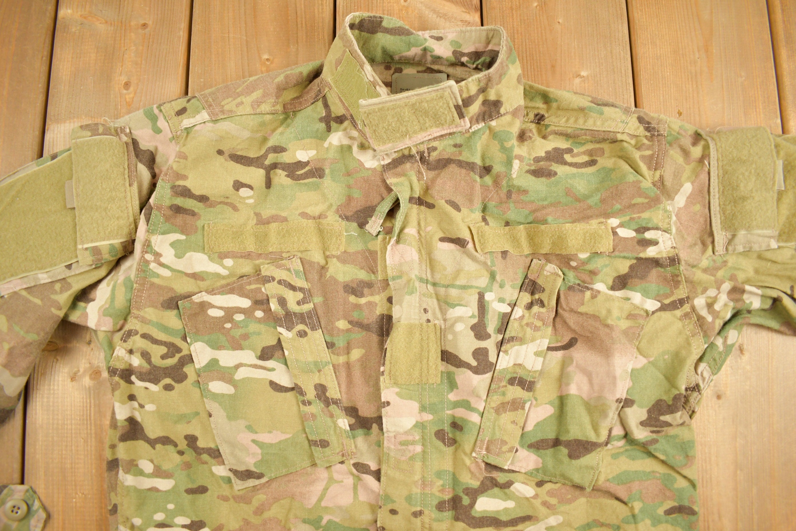 Vintage 2001 Military Desert MultiCamo Insect Repellent Field Jacket