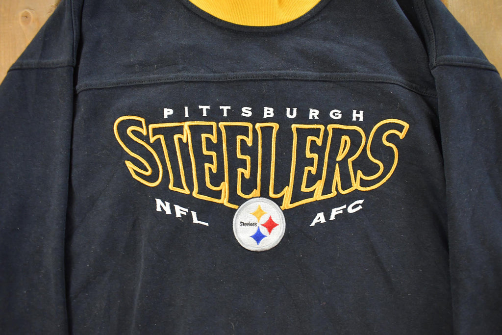 Vintage 1990s Pittsburgh Steelers NFL Crewneck Sweatshirt Men's Large