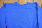 Vintage 1980s Blue Tultex Blank Crewneck Sweatshirt
