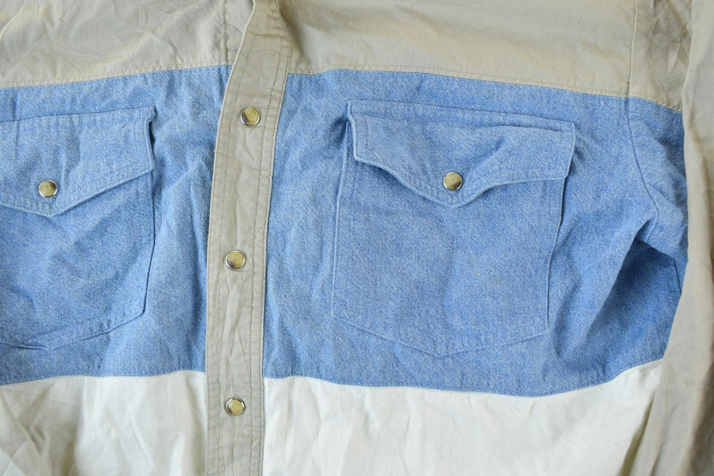 Vintage 90s Wrangler Western Button Up Shirt