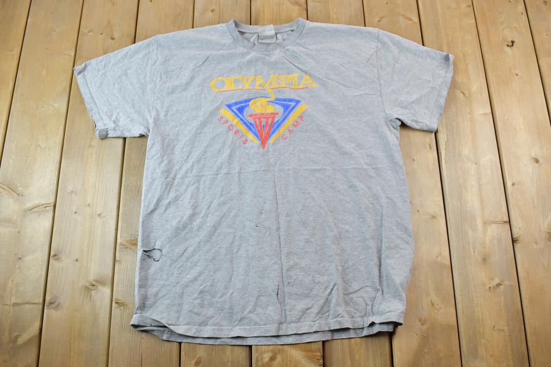Vintage 1990s Nike Olympia Sports Camp Graphic T-Shirt