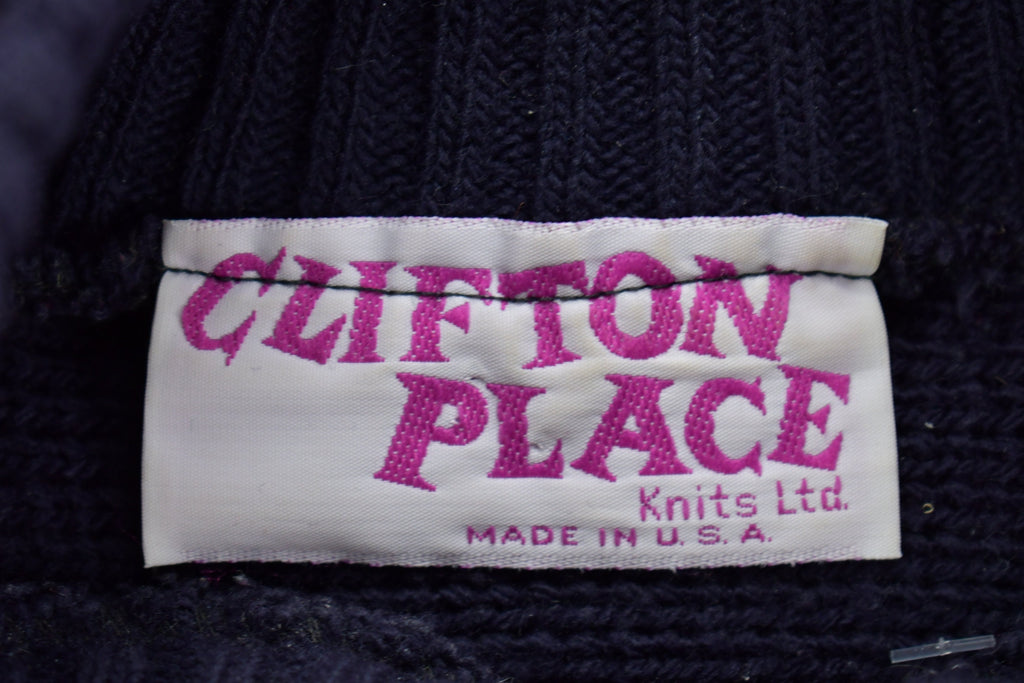Vintage 1990s Clifton Place Knitted Crewneck Sweater
