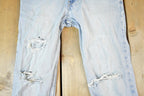 Vintage 1970s Levi Strauss Red Tab 518 Boot Cut Denim Jeans Size 30 x 28