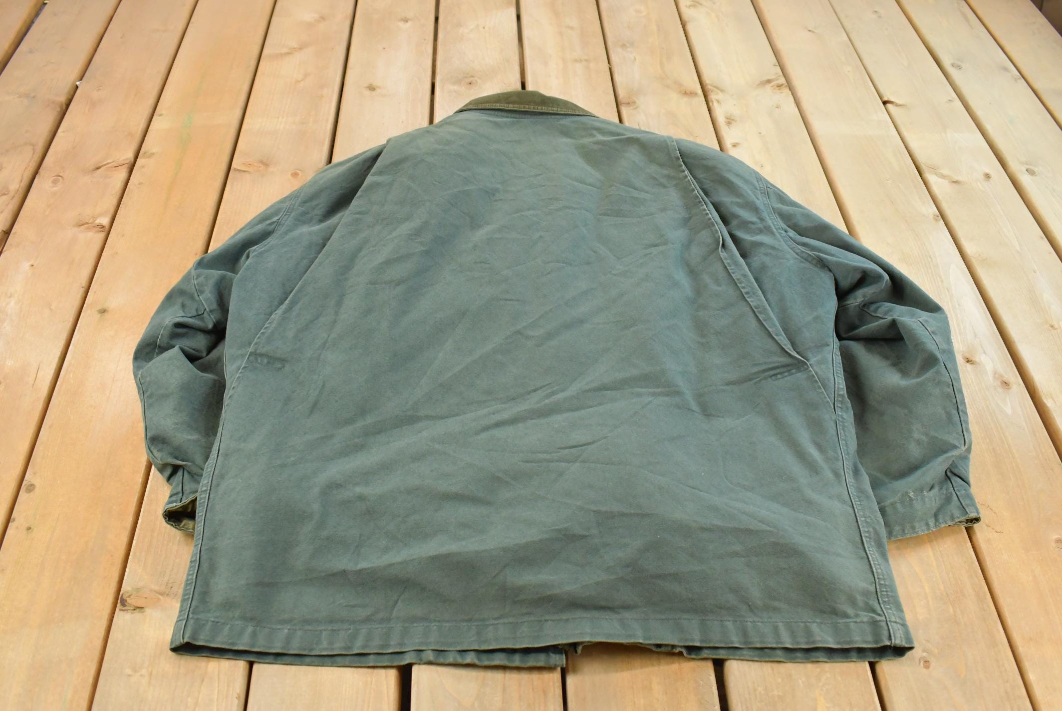 Vintage 1990s L.L. Bean Lined Barn Chore Jacket Men's XL / Workwear / Streetwear / Barn Coat / 90s LL Bean / Outdoors