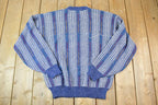 Vintage 1990s McGregor Maximum Knit Abstract Pattern Crewneck Sweater Made In 90s Crewneck