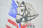 Vintage 1990s USA Olympic Horse Souvenir Single Stitch Graphic Print T-Shirt Made In USA
