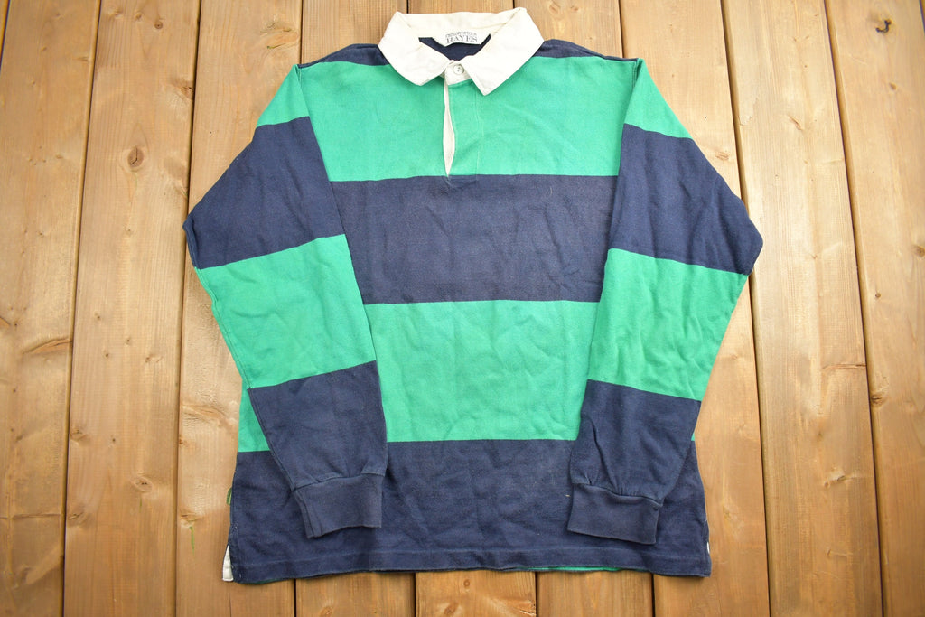 Vintage 1990s Christopher Hayes Striped Rugby Sweatshirt