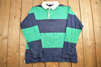 Vintage 1990s Christopher Hayes Striped Rugby Sweatshirt