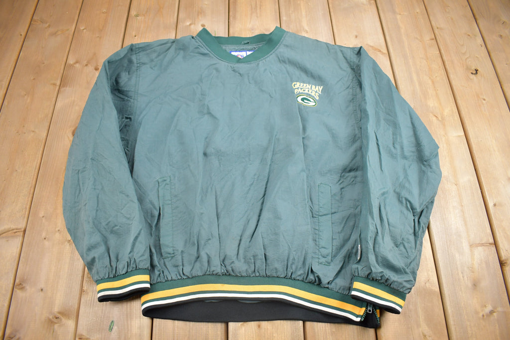 Vintage 1990s Green Bay Packers NFL Logo 7 Windbreaker Jacket