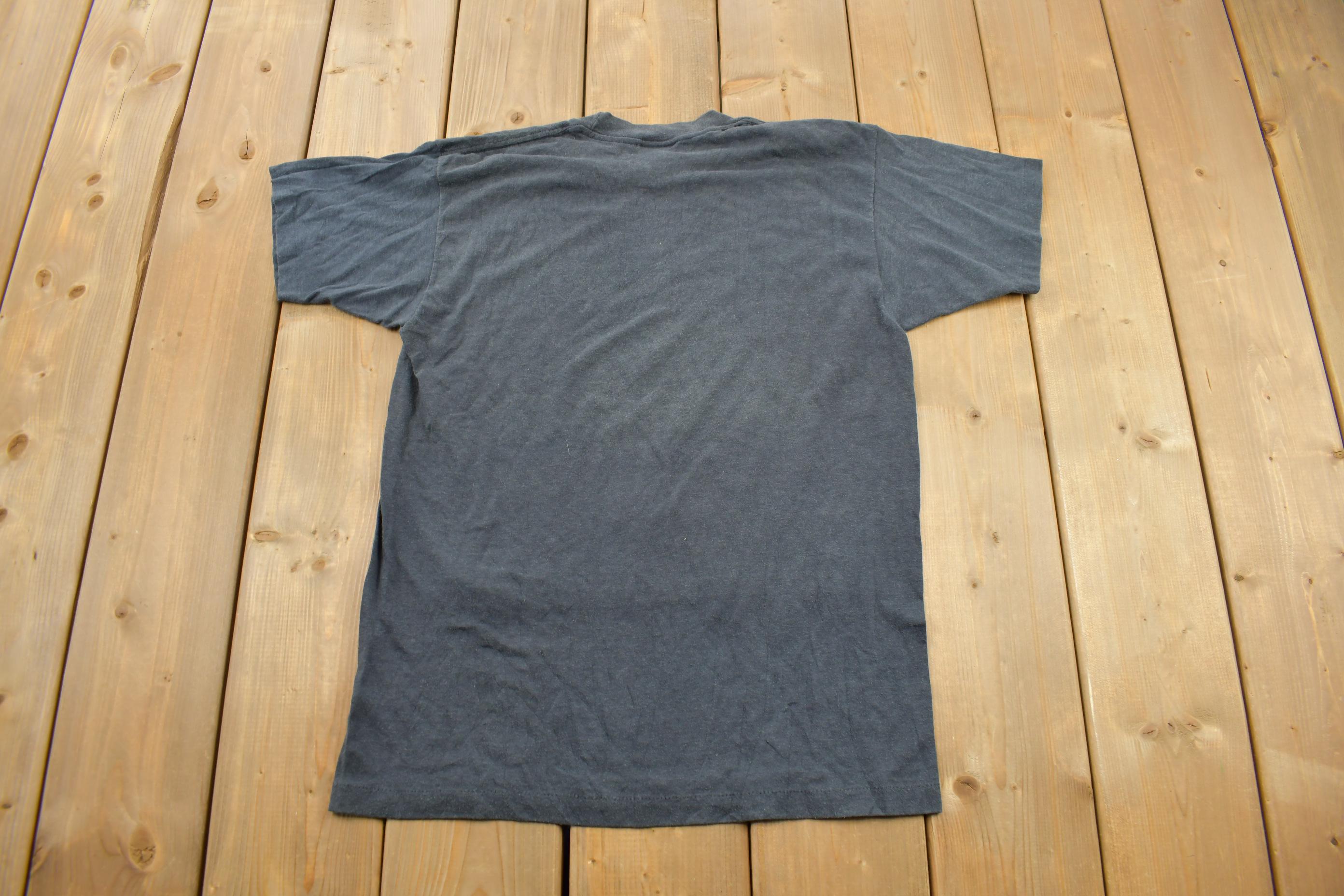 Vintage 1980s Ontario Half Mile New York Style Road Bike Racing Graphic T Shirt