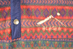 Vintage 1990s Alaska Arctic Image Fleece Outdoorsman Quarter Button Holiday Sweater Men's XL