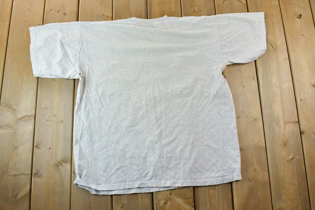 Vintage 1992 Minnesota North Stars NHL Logo 7 Graphic T-Shirt Single Stitch