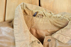 Vintage 1980s Brown Leather Buckled Light Jacket