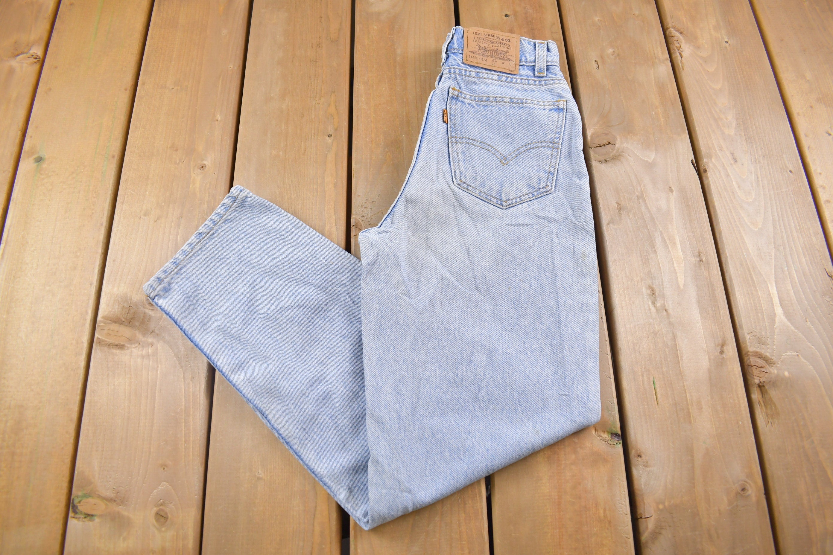 Vintage 1990s Levi's Orange Tab Jeans Size 22 x 26