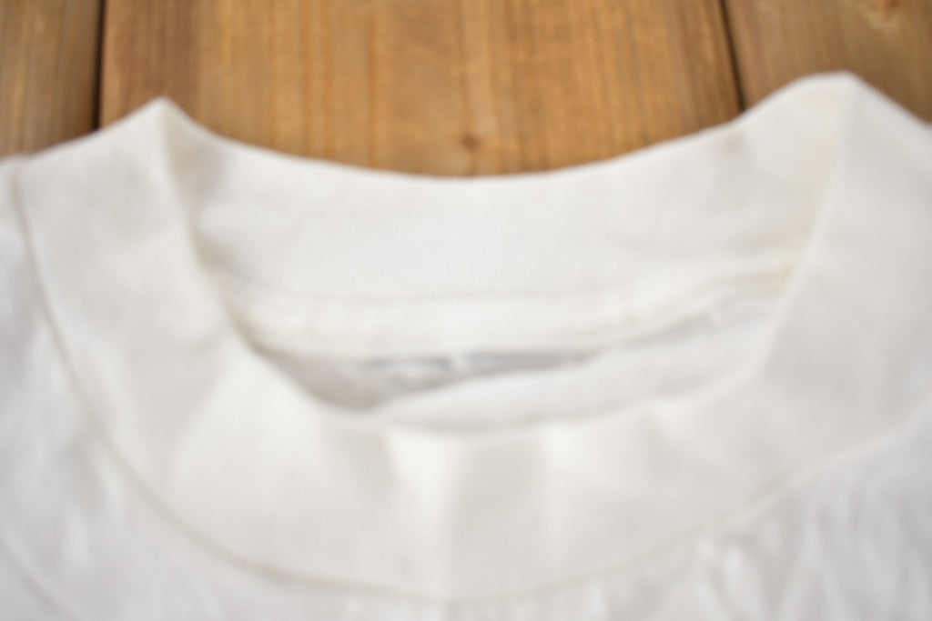 Vintage 1990s Sea Manatee Protect Our Oceans Single Stitch Graphic T-Shirt Made In USA