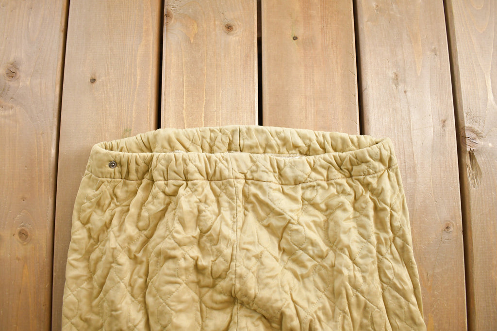 Vintage 1990s Cream Insulated Snow Pants Size L
