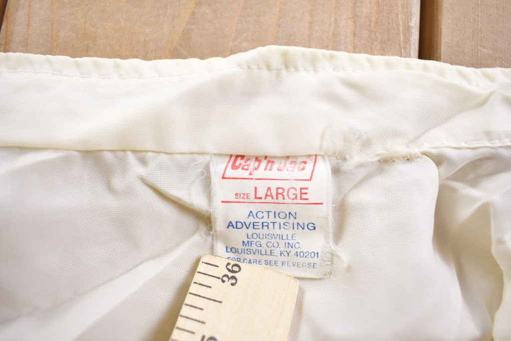 Vintage 1980s Cap'n Jac C&L Silver Shield Patchwork Windbreaker Jacket