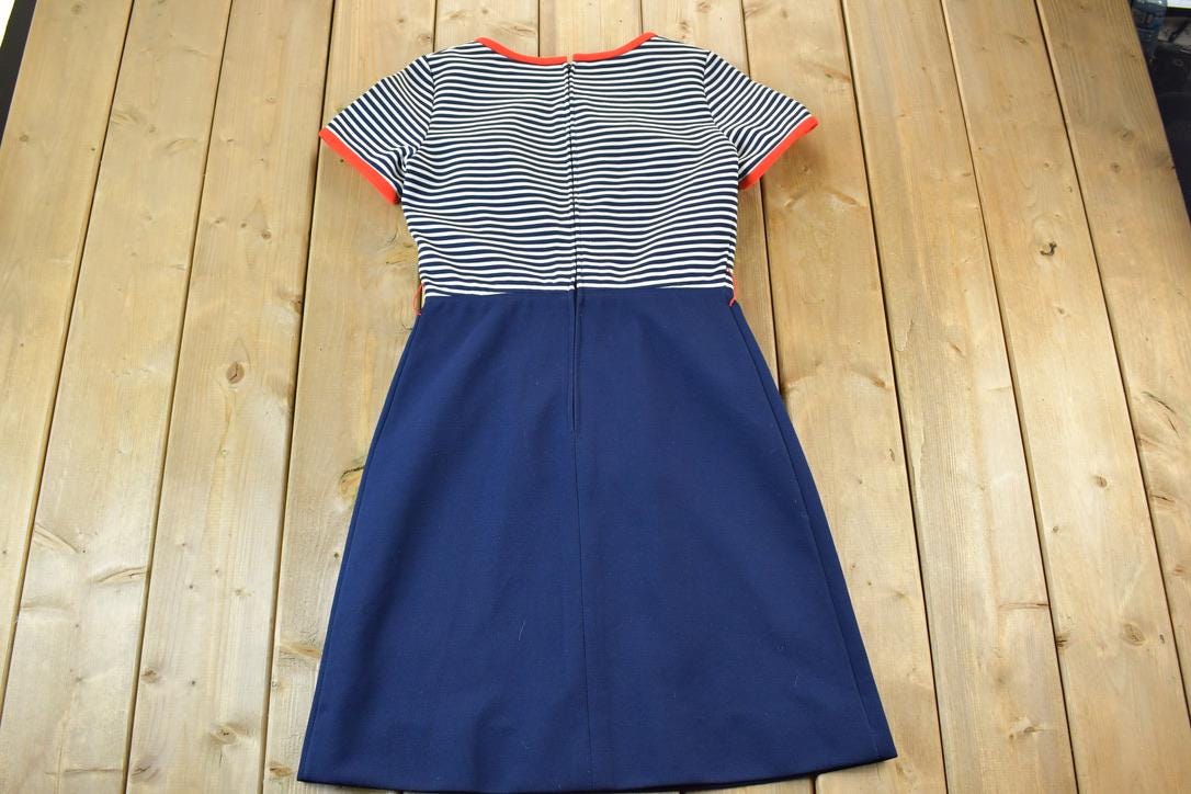 Vintage 1960's Chemise Lacoste Nautical Dress  60s Vintage lacoste Dress  Retro Womenswear  Mod Fashion