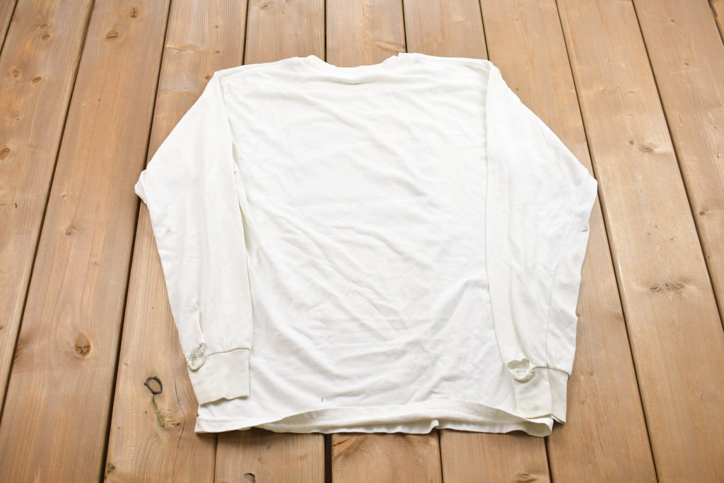 Vintage 1990s Catholic School Bible Graphic Long Sleeve Shirt