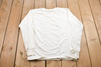 Vintage 1990s Catholic School Bible Graphic Long Sleeve Shirt