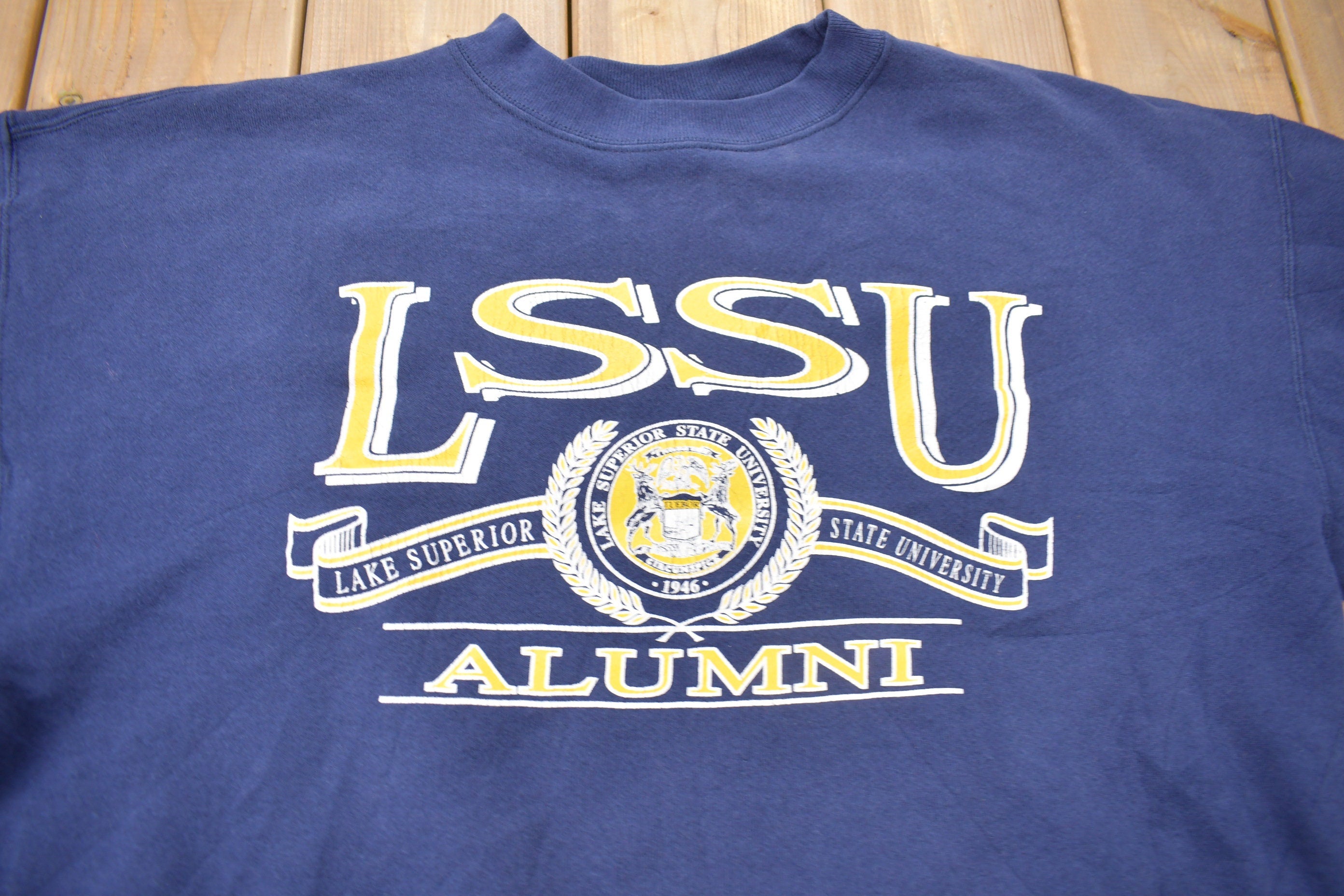 Vintage 1990s Lake Superior State University Collegiate Crewneck