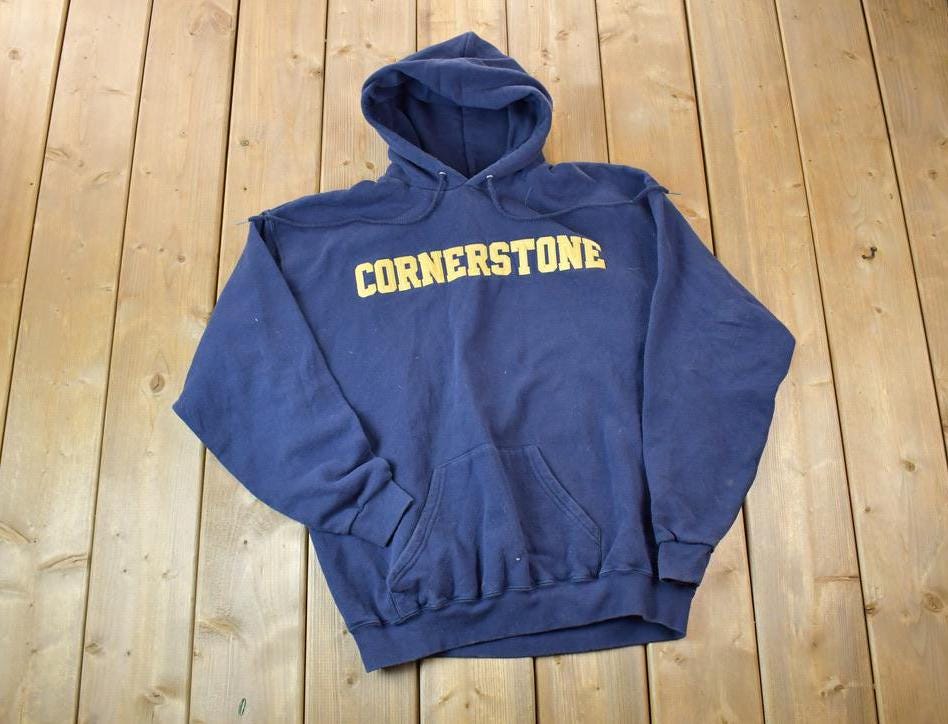 Vintage 1990s Cornerstone University Collegiate Oarsman Hoodie